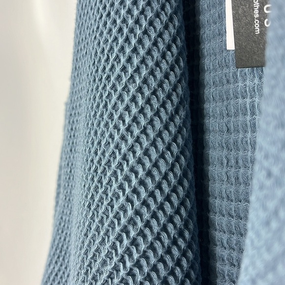 NWT Focus Casual Life sleeveless open front pockets textured cardigan Sz M - Picture 9 of 9